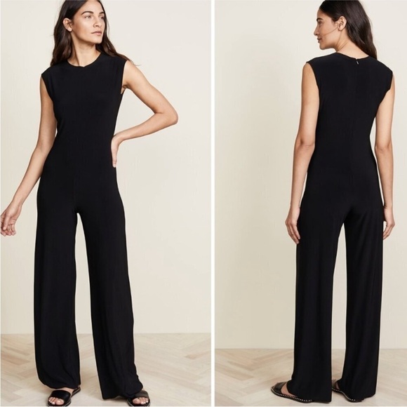 Kamali Kulture size S Black Wide Leg Minimalist Jumpsuit - Picture 1 of 7